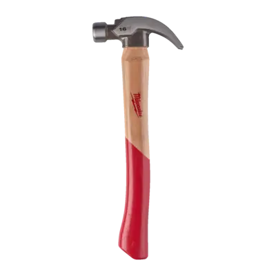 Młotek ciesielski z trzonkiem z drewna hikorowego, pazur zakrzywiony