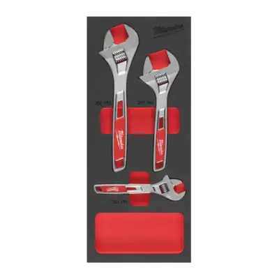 Wkładka piankowa z kluczami nastawnymi