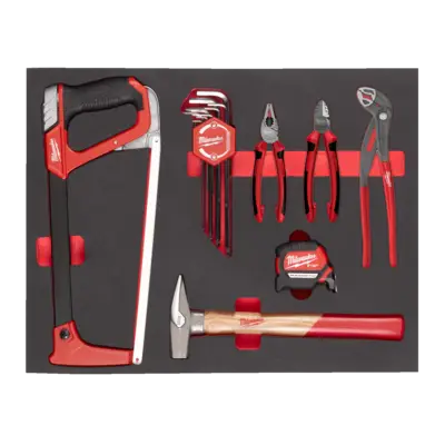 Wkładka piankowa z narzędziami ręcznymi 15szt. - do wózków narzędziowych