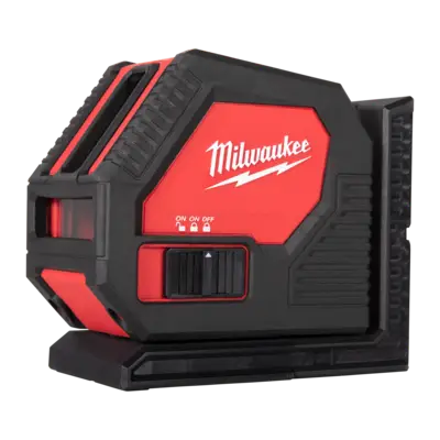 Laser krzyżowy z zieloną wiązką, zasilany bateriami alkalicznymi