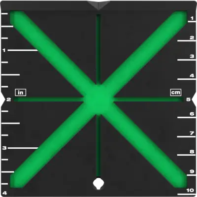 Tarcza celownicza poprawiająca widoczność lasera