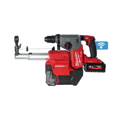 M18 FUEL™ SDS-Plus 26mm Młotowiertarka z 4 trybami pracy, ONEKEY™, uchwytem FIXTEC™ i dedykowanym odsysaczem