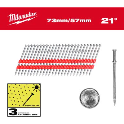 Gwoździe gładkie Duplex 21°