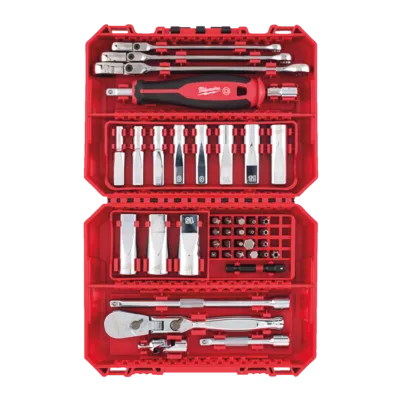 Zestaw z grzechotką 1/4˝, kluczem i nasadkami premium