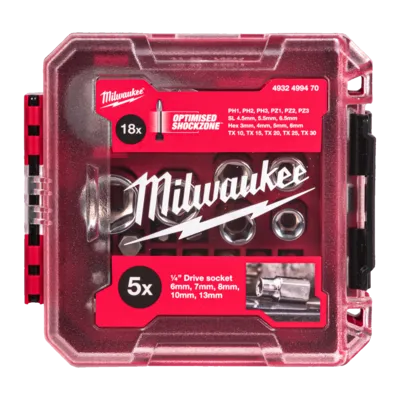 1/4" Drive Compact Ratchet Set in Packout compatible Box