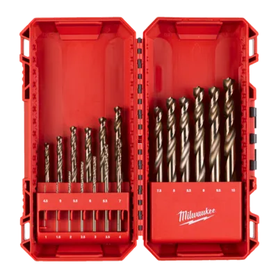 Wiertła do metalu HSS-G RED COBALT - DIN 338 - zestawy