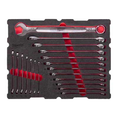 Wkładka piankowa do PACKOUT™ z zestawem kluczy płasko-oczkowych MAX BITE™